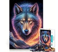 Puzzle Paysage Loup-Garou 1000 pièces Jeu Stimulant Le Cerveau Ajustement Parfait Divertissement Confortable à l'intérieur pour Tous (38x52cm)