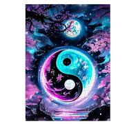 Puzzle Paysage Lune Yin Yang pour Adultes,1000 pièces,75x50 cm Bricolage Artistique Puzzles, Jeu éducatif Challenge Toy Puzzle pour Décoration de la Maison