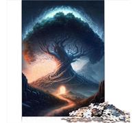 Puzzle Paysage Magique d'arbre Puzzle 1000 pièces Puzzles pour Adultes Puzzle adapté aux Adultes et aux Adolescents de 12 Ans et Plus Soulagement du Stress 1000 pièces (26x38 cm)