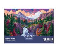 Puzzle Paysage Naturel coloré avec 1000 Pièces pour Adultes,Paysage Magique de Montagnes et de rivières Un Jeu De Dexérité Très Difficile Puzzle D'intelligence Éducatif 38x26cm/1000pcs