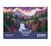 Puzzle Paysage Naturel coloré Composé De 1000 Pièces pour Adultes,Paysage Magique de Montagnes et de rivières Un Jeu De Dexérité Très Difficile Puzzle D'intelligence 70x50cm/1000pcs