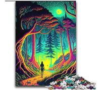 Puzzle Paysage Néon 2000 pièces pour Adultes et Adolescents, à partir de 14 Ans, décoration Murale, Cadeau d'anniversaire et Cadeau Unique (70x100cm)