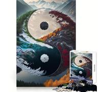 Puzzle Paysage Spirituel 1000 pièces pour Adolescents, Jeu d'exercice Mental, Design Amusant et Relaxant, Cadeau Parfait 50x75cm