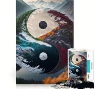 Puzzle Paysage Spirituel 1000 pièces pour Adolescents, Jeu d'exercice Mental, Design Amusant et Relaxant, Cadeau Parfait 50x75cm