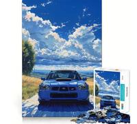 Puzzle Paysage Subaru WRX 1000 pièces pour Adolescents Développe la mémoire et Passe-Temps Découpe Solide Cadeau de Noël idéal 50x75cm