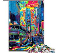 Puzzle Paysage Urbain de New York 1000 pièces pour Adolescents, à partir de 14 Ans Idées Cadeaux pour améliorer la mémoire 50x75cm