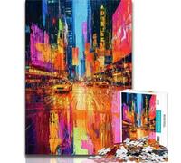 Puzzle Paysage Urbain de New York 1000 pièces pour Adultes et Adolescents, Jouet éducatif et éducatif, idéal comme Cadeau pour Toute la Famille (38x26cm)