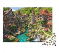 Puzzle Paysages de Voyage Ville Un Jeu Unique et créatif, à la Fois Stimulant et Amusant 1000 pièces (75x50cm)
