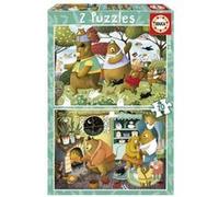 Educa Borrás – Puzzle La famille ours – Ensemble 2 puzzles 20 pièces Multicolore