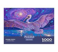 Puzzle Pélican 1000 Pieces pour Adultes,Ciel étoilé de Nuit Un Jeu De Dexérité Très Difficile Puzzle Éducatif Et Stimulant l'art De La Décoration Moderne 70x50cm/1000pcs