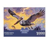 Puzzle Pélican Qui Compte 1000 Pièces pour Adultes,Orage Un Jeu De Dexérité Très Difficile Puzzle Jeu Éducatif Aux Défis l'art De La Décoration Moderne 38x26cm/1000pcs