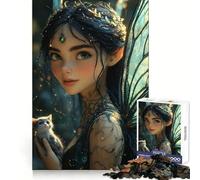 Puzzle Penseur et Chaton pour Adolescents, 1000 pièces, Jouet de logique Pure, Calme et épuré, décoration Murale 38x52cm