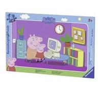 Puzzle - Peppa Pig - 15 Pieces Devant L'ordi Blanc G