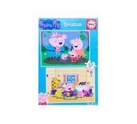 Educa Borrás Puzzle Peppa Pig – Lot 2×48 pièces, 28×20 cm, grandes pièces, dès 4 ans