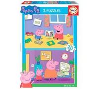 Educa Borras Peppa Wutz 2x20 pièces Multicolore One Size