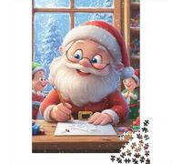 Puzzle Père Noël Personnalisable en Carton 100% recyclé pour Adultes et Adolescents, Cadeau de Noël Unique, 1 000 pièces (75 x 50 cm)