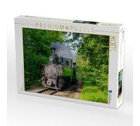 Puzzle · Pergern | La locomotive à vapeur de la Steyrtalbahn à l'entrée de la gare… · 1000 pièces · Format assemblé 64 × 48 cm · CALVENDO Puzzle