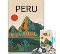 Puzzle Pérou Machu Picchu, Voyage, pour Adolescents, 1000 pièces, Jeu éducatif, défi, Jouet, décoration intérieure Unique, Cadeaux, 26x38cm