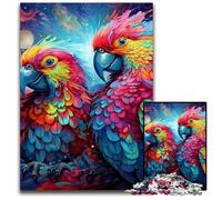Puzzle Perroquet Coloré 1000 Pièces pour Adultes Puzzles Défis DIY pour Adolescents 50x75cm / 19,68x29,52 Pouces