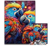 Puzzle Perroquet coloré 1000 pièces, Puzzle Difficile pour Adultes et Adolescents, soirée de Jeux en Famille, idée Cadeau stimulante pour Le Cerveau 50x75cm / 19,68x29,52 Pouces