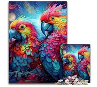 Puzzle Perroquet coloré 1000 pièces Puzzle Impossible pour Adultes Idéal pour Les Adolescents et Les collectionneurs, Cadeau de Voyage, Activité familiale 26x38cm / 10,23x14,96 Pouces