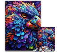 Puzzle Perroquet coloré 1000 pièces Puzzles en Bois pour Adultes Casse-tête Stimulant - Jouet Relaxant pour Adolescents 50x75cm / 19,68x29,52 Pouces