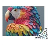 Puzzle Perroquet coloré, idéal pour Les Jeux en Famille, idéal comme Cadeau d'anniversaire, avec Une difficulté et Un défi élevés, 1 000 pièces (75 x 50 cm)