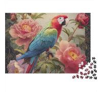 Puzzle Perroquet coloré, idéal pour Les Jeux en Famille, idéal comme Cadeau d'anniversaire, avec Une difficulté et Un défi élevés, 300 pièces (40 x 28 cm)
