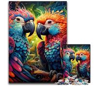 Puzzle Perroquet coloré pour Adultes, 1 000 pièces, en Bois, Jeu de réflexion pour Adolescents, pour Les fêtes, 50x75cm / 19,68x29,52 Pouces