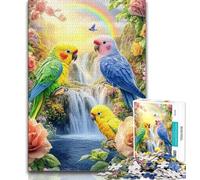 Puzzle Perroquet de la Jungle 1000 pièces pour Adultes idée Cadeau d'anniversaire Jeu Familial et Loisir (50x75cm)