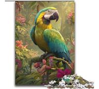 Puzzle Perroquet Forêt Tropicale pour Adultes et Ados 2000 Pièces, Jeux Éducatifs, Décoration Maison, Cadeau d'anniversaire, Cadeaux, Art Mural (70x100cm)