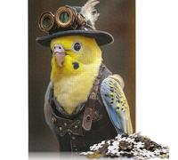 Puzzle Perruche Steampunk 1000 pièces - Puzzle en Papier pour Adultes et Adolescents (18 pour Un Anniversaire - 38 x 26 cm