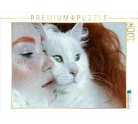 Puzzle · Persan Blanc | Des beautés en harmonie de couleurs · générées par l'IA · 1000 pièces · Format assemblé 64 × 48 cm · CALVENDO Puzzle