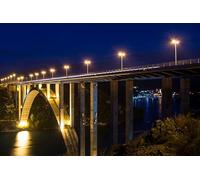 Puzzle personnalisé 1000 pièces pour Adultes à partir d'une Photo - Créez Votre Propre Cadeau avec Une Image : ponts et rivières de Croatie (52 x 38 cm)