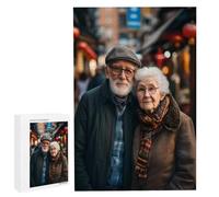 Puzzle Personnalisé avec Photo, Puzzle en Bois 120 Pieces Adulte, Idée Cadeau Avancée Personnalisable, DIY Puzzles Jouet Personnalisé pour la Famille/Couple/Animaux ou Paysage Photo (120 Pièces) N-92