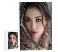Puzzle Personnalisé avec Photo, Puzzle en Bois 120 Pieces Adulte, Idée Cadeau Avancée Personnalisable, DIY Puzzles Jouet Personnalisé pour la Famille/Couple/Animaux ou Paysage Photo (120 Pièces) N-60