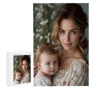 Puzzle Personnalisé avec Photo, Puzzle en Bois 1500 Pieces Adulte, Idée Cadeau Avancée Personnalisable, DIY Puzzles Jouet Personnalisé pour la Famille/Couple/Animaux ou Paysage Photo (1500 Pièces) N61