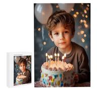 Puzzle Personnalisé avec Photo, Puzzle en Bois 300 Pieces Adulte, Idée Cadeau Avancée Personnalisable, DIY Puzzles Jouet Personnalisé pour la Famille/Couple/Animaux ou Paysage Photo (300 Pièces) N-102