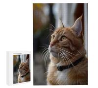 Puzzle Personnalisé avec Photo, Puzzle en Bois 500 Pieces Adulte, Idée Cadeau Avancée Personnalisable, DIY Puzzles Jouet Personnalisé pour la Famille/Couple/Animaux ou Paysage Photo (500 Pièces) N-117