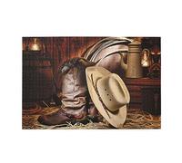 Puzzle personnalisé - Créez un puzzle personnalisé pour le plaisir et la relaxation en famille - Bottes western de cowboy de 1000 pièces
