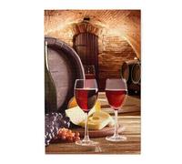 Puzzle personnalisé en bois imprimé cave à vin rouge 1000 pièces pour adulte cadeau d'anniversaire de Noël