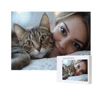 Puzzle Personnalisé Photo 1000/1500/2000/3000/4000/5000/6000 Pièces, Personnalisez Votre Puzzle en Bois, Personnalisable avec Votre Propre Image, pour Adultes, Noël, Couple, Vacances, Idée Cadeau n105