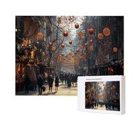 Puzzle Personnalisé Photo 1000/1500/2000/3000/4000/5000/6000 Pièces, Personnalisez Votre Puzzle en Bois, Personnalisable avec Votre Propre Image, pour Adultes, Noël, Couple, Vacances, Idée Cadeau n149