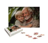 Puzzle Personnalisé Photo 1000/1500/2000/3000/4000/5000 Pièces Adultes, Puzzle Personnalisé avec Boite Cadeau, Jeu de Concentration pour Adultes, Idée Cadeau Femme Homme, Décoration Murale, X-162