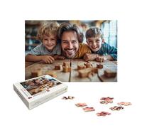 Puzzle Personnalisé Photo 1000/1500/2000/3000/4000/5000 Pièces Adultes, Puzzle Personnalisé avec Boite Cadeau, Jeu de Concentration pour Adultes, Idée Cadeau Femme Homme, Décoration Murale, X-876
