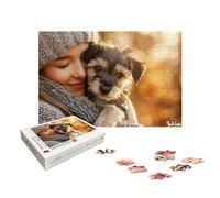 Puzzle Personnalisé Photo 1000/1500/2000/3000/4000/5000 Pièces Adultes, Puzzle Personnalisé avec Boite Cadeau, Jeu de Concentration pour Adultes, Idée Cadeau Femme Homme, Décoration Murale, X-375