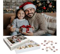 Puzzle Personnalisé Photo 1000/1500/3000/5000 Pièces, Personnalisez Votre Propre Puzzle, Puzzles Personnalisable Photo Texte Cadeau Unique pour Anniversaire Noël Mariage Famille Enfant Amis h-736