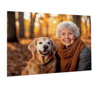 Puzzle Personnalisé Photo 1000/1500/3000/5000 Pièces, Personnalisez Votre Propre Puzzle, Puzzles Personnalisable Photo Texte Cadeau Unique pour Anniversaire Noël Mariage Famille Enfant Amis C-3604