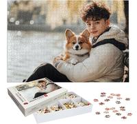 Puzzle Personnalisé Photo 1000/1500/3000/5000 Pièces, Personnalisez Votre Propre Puzzle, Puzzles Personnalisable Photo Texte Cadeau Unique pour Anniversaire Noël Mariage Famille Enfant Amis h-109