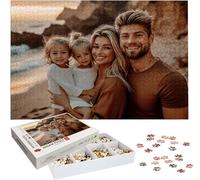 Puzzle Personnalisé Photo 1000/1500/3000/5000 Pièces, Personnalisez Votre Propre Puzzle, Puzzles Personnalisable Photo Texte Cadeau Unique pour Anniversaire Noël Mariage Famille Enfant Amis h-232